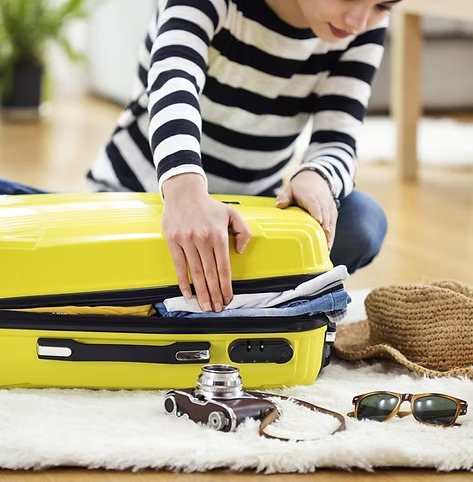 Préparation de la valise avec plaquette Tranquilleo